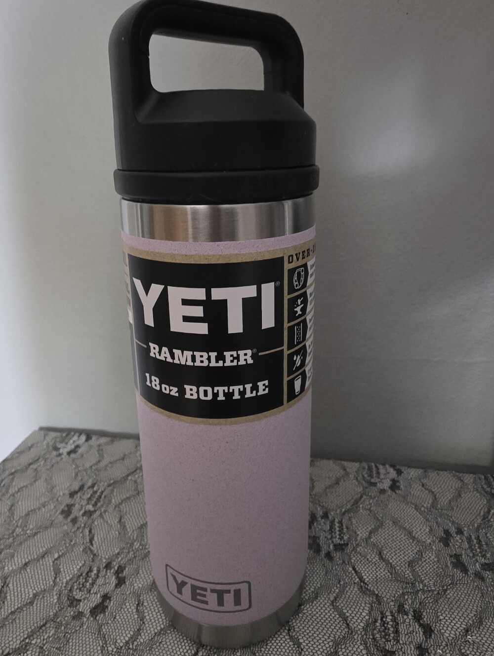 YETI Rambler 18 oz Bottle Chug Cap Cherry Blossom Pink Discontinued Limited Edit